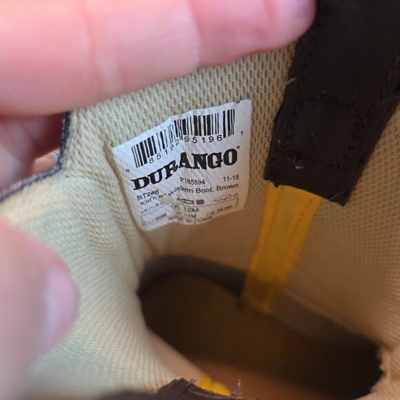 Lil' Rebel by Durango Kids'8" Texas Flag Western Boot BT246 Sz 12M - Picture 8 of 8